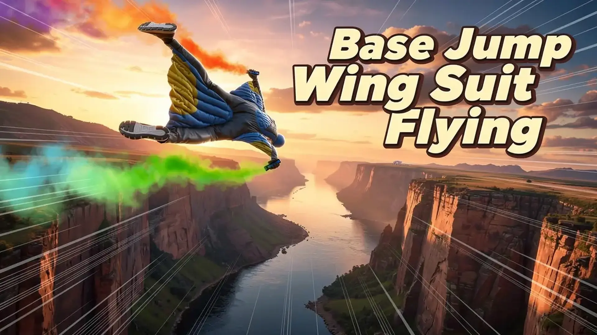 Base Jump Wing Suit Flying - jeu de Plongeon Extrême Wingsuit Maîtrisez