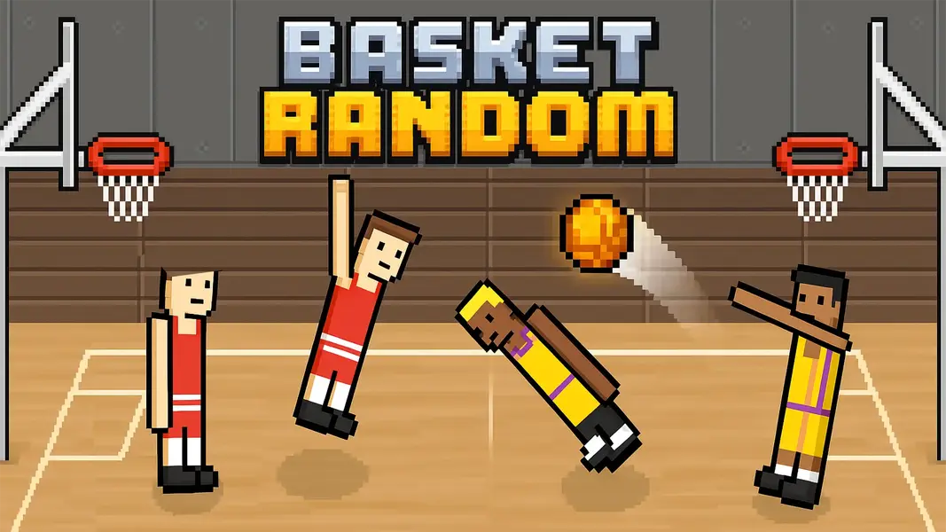Gameplay de Basket Random avec physique et terrains aléatoires