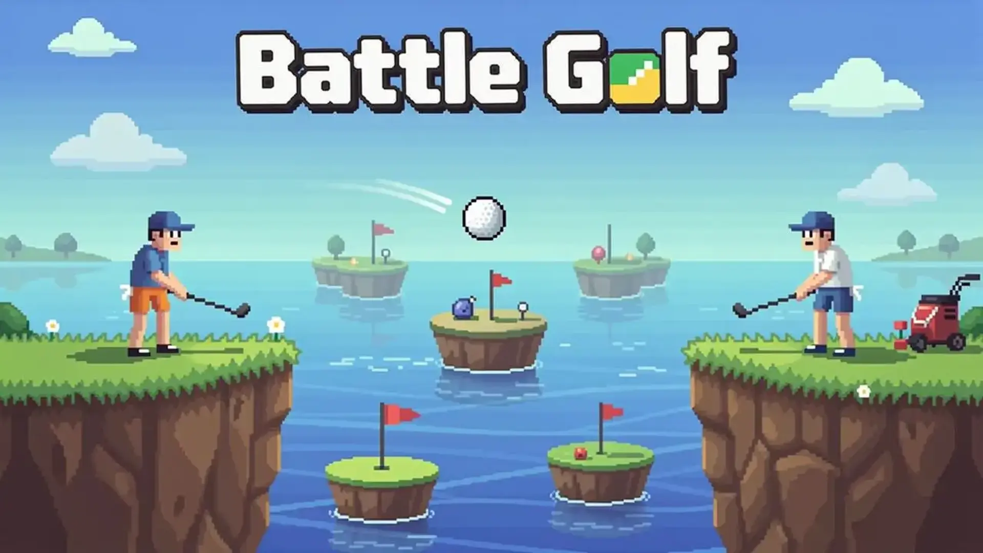 Battle Golf - 像素高尔夫对战：体验8人快节奏乱斗，指尖操作称霸竞技果岭，无需下载！ 游戏