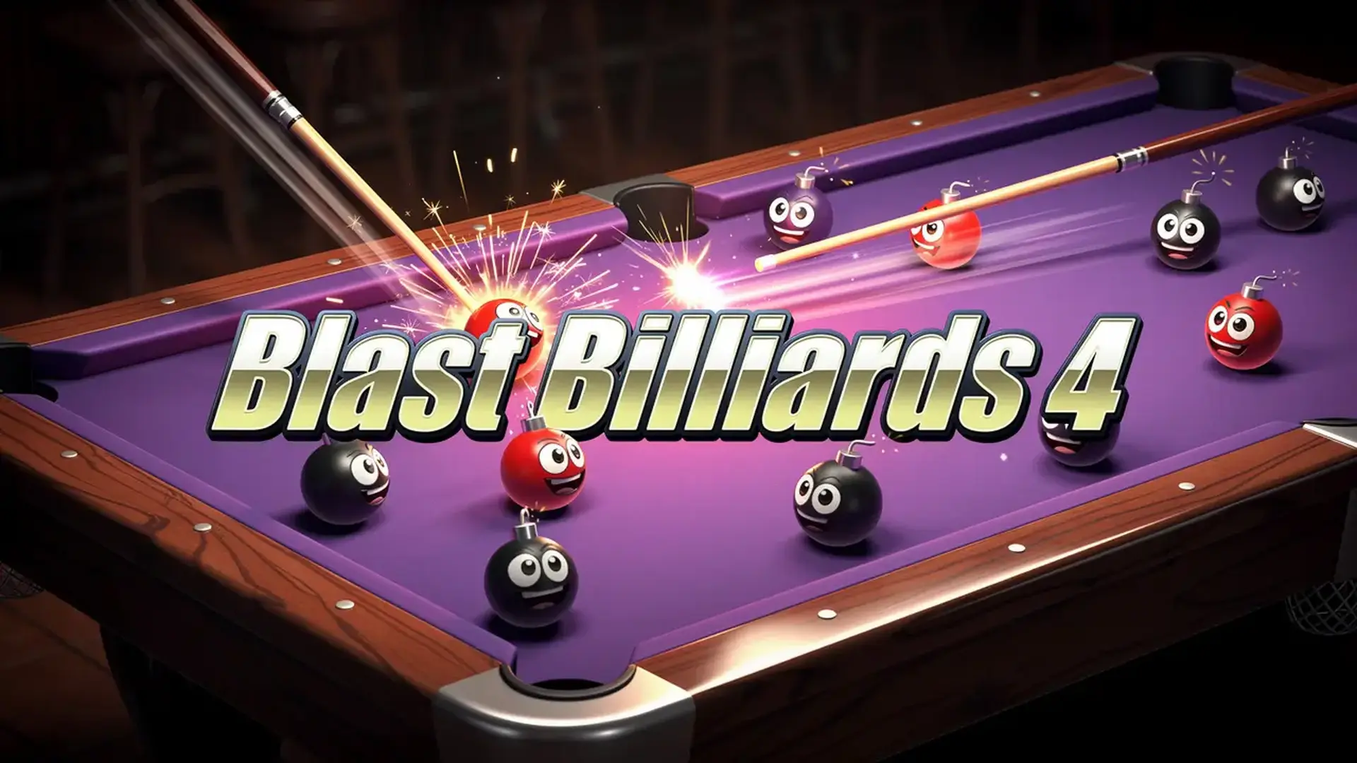 Blast Billiards 4 - 竞技台球爆炸挑战 限时炸弹模式，精准走位与极速杆法决胜负！ 游戏