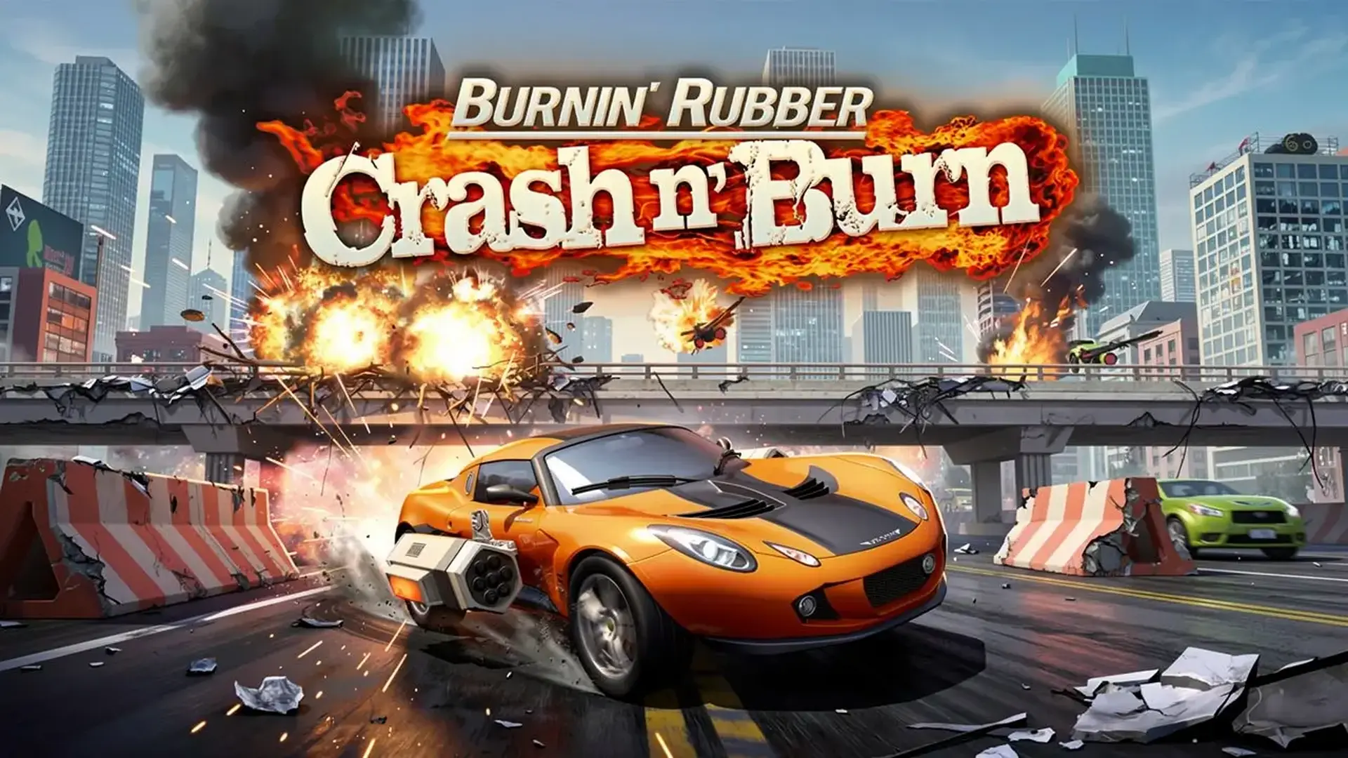 Burnin' Rubber Crash n' Burn - 体验极致战车改装与破坏！装备导弹喷火器，在线战场狂野乱斗，主宰一切！ 游戏