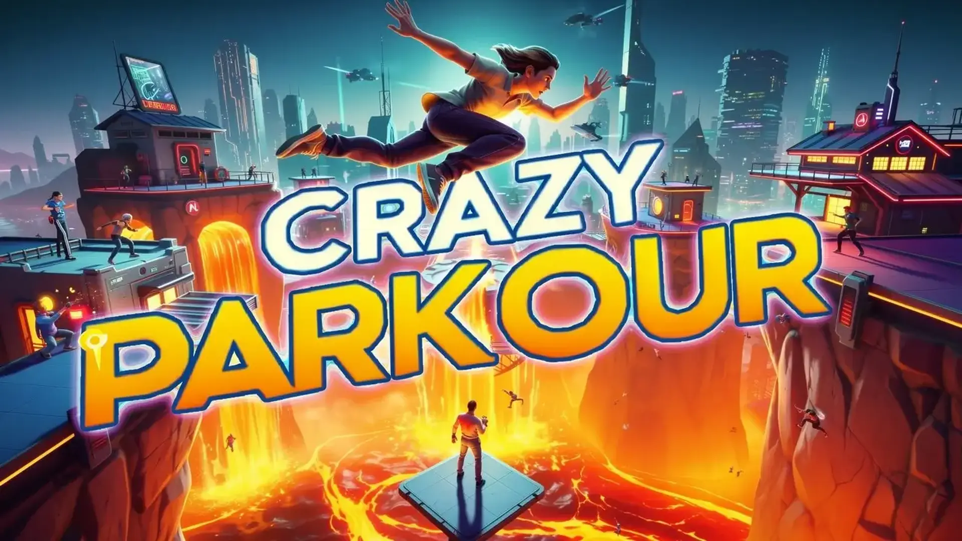Crazy Parkour - 3D城市极限跑酷，在高楼大厦间飞檐走壁，体验高空跳跃的刺激与挑战！ 游戏