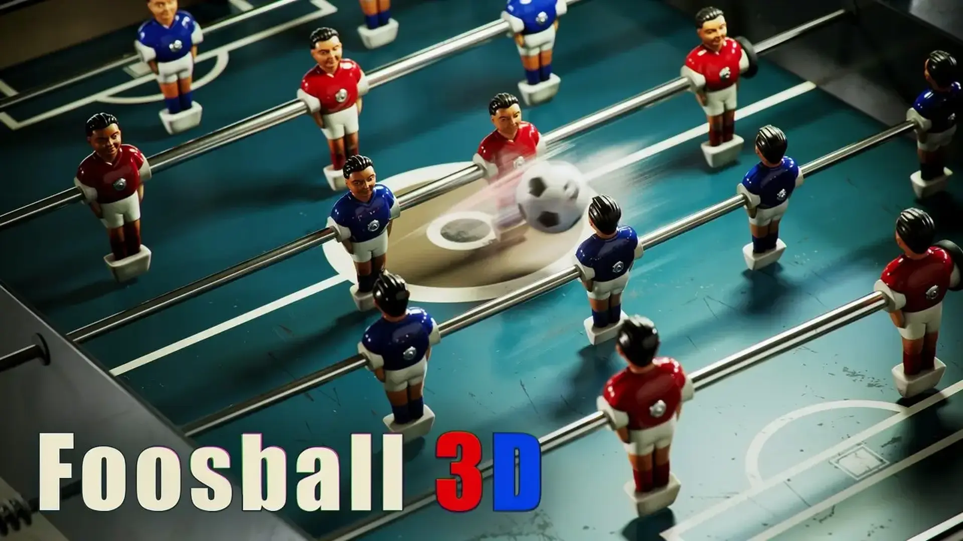 Foosball 3D - 沉浸式体育模拟：在3D物理引擎下掌控全场，与好友展开激烈的双人桌上足球对决！ 游戏