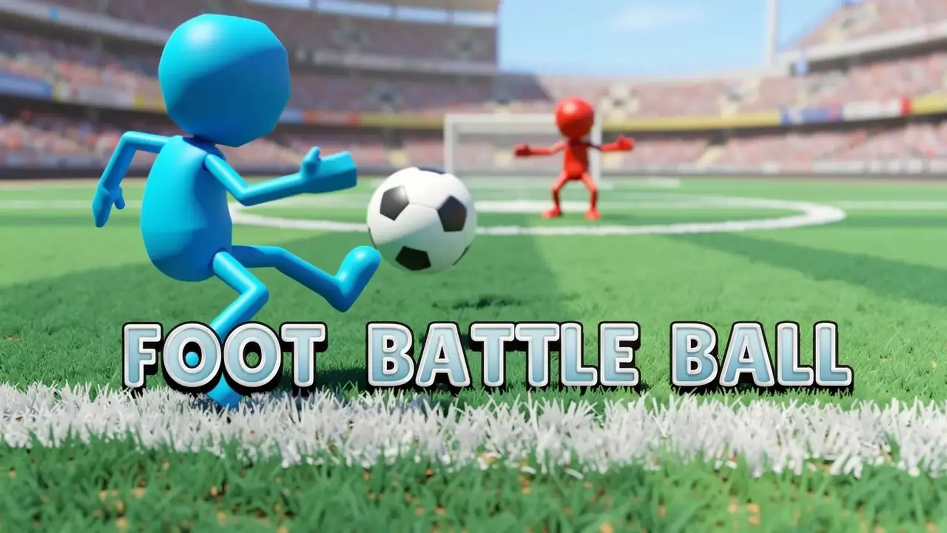 Foot Battle Ball - 足球策略解谜游戏：化身闪电英雄，利用独创瞬移机制晃过7名防守球员，体验极限进球快感！ 游戏
