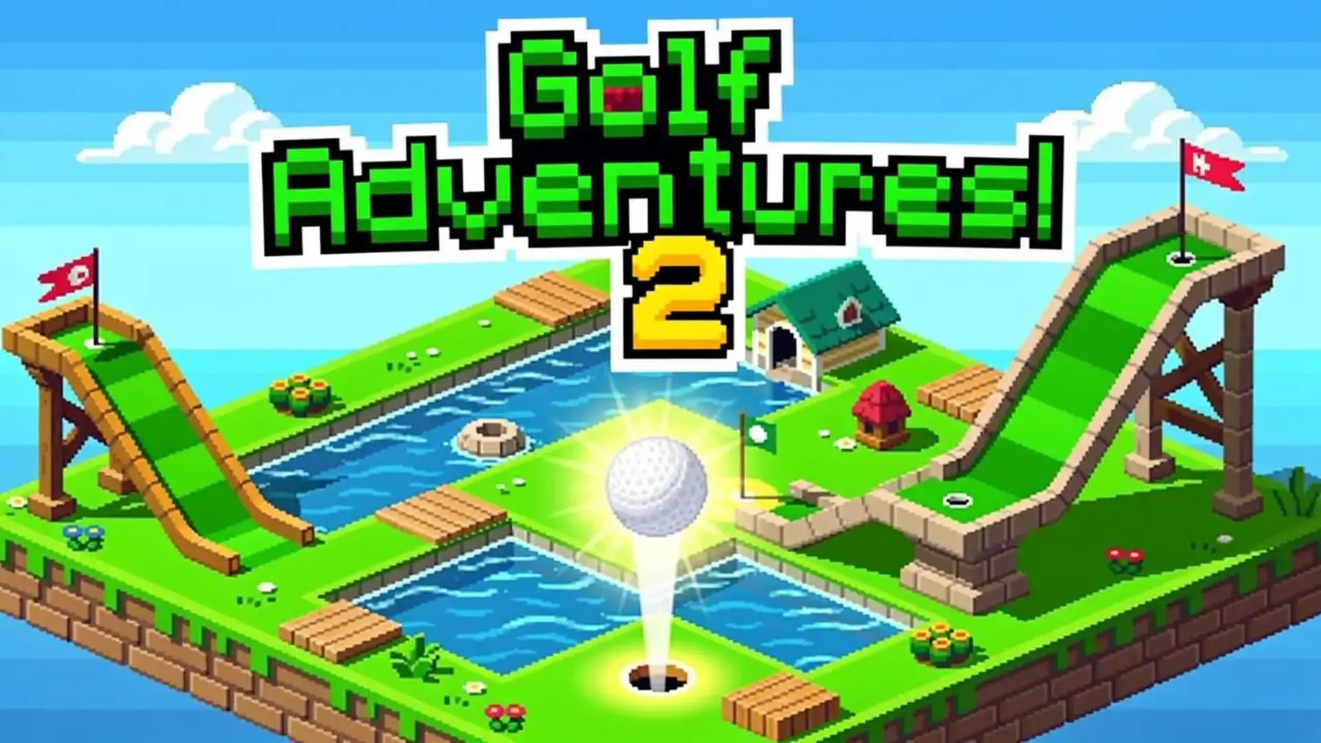 Golf Adventures! 2 - 像素风迷你高尔夫挑战 巧解物理谜题，征服108个主题球场，成为果岭大师！ 游戏