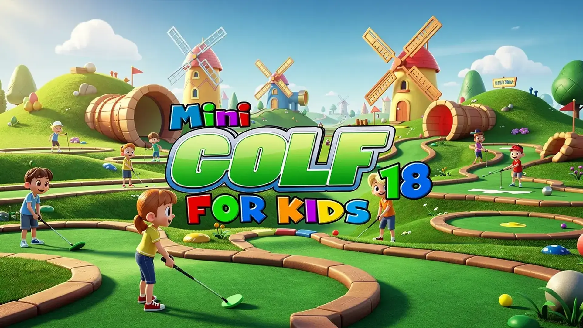Mini Golf 18 - 迷你高尔夫休闲竞技 挑战18洞多彩球场，精准推杆，策略布局，免费畅玩到底！ 游戏