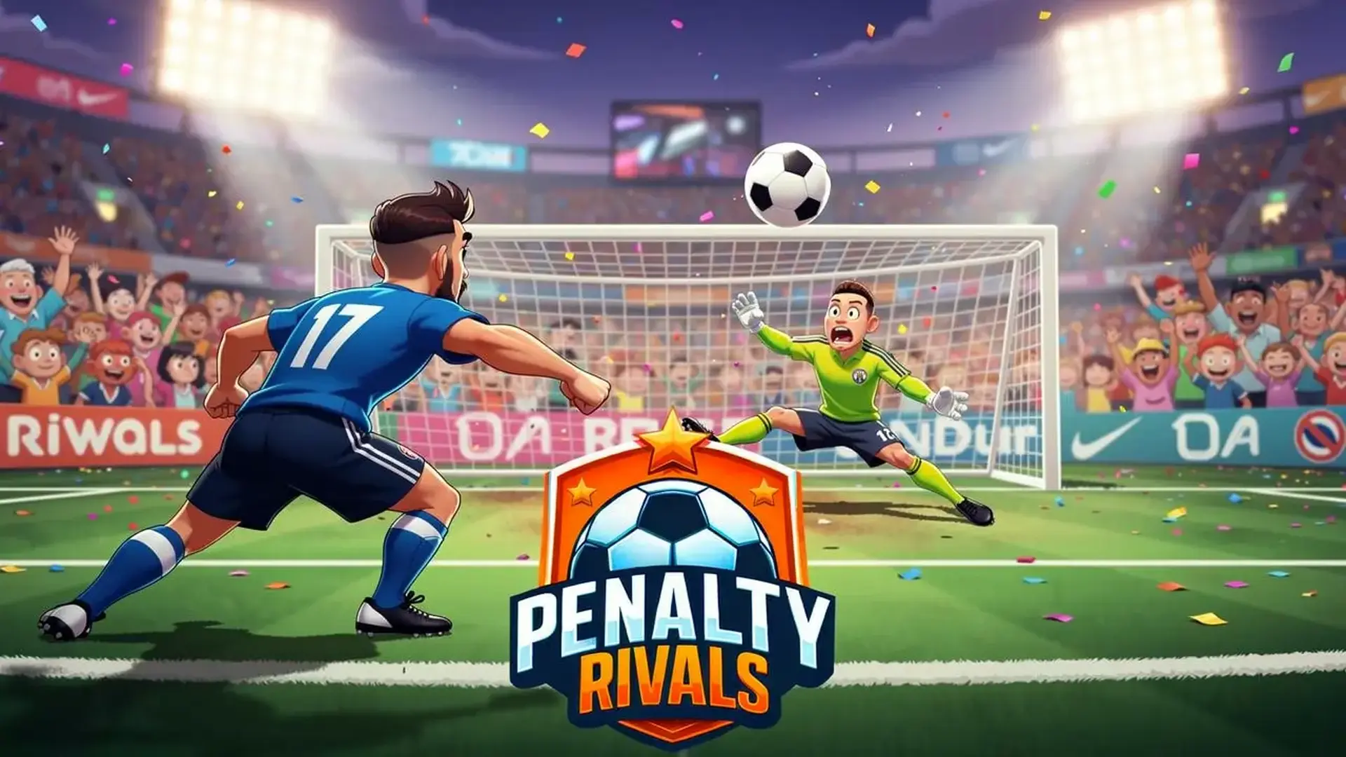 Penalty Rivals - 竞技足球点球模拟器：磨炼极致射门技巧，在巅峰对决中智取守门员，横扫全球联赛排行榜。 游戏