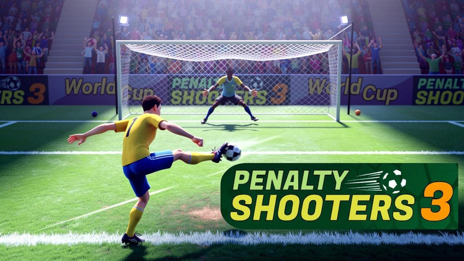 Penalty Shooters 3 - 体育竞技足球射门：智斗守门员并夺取锦标赛冠军，无需下载即可体验巅峰点球对决！ 游戏