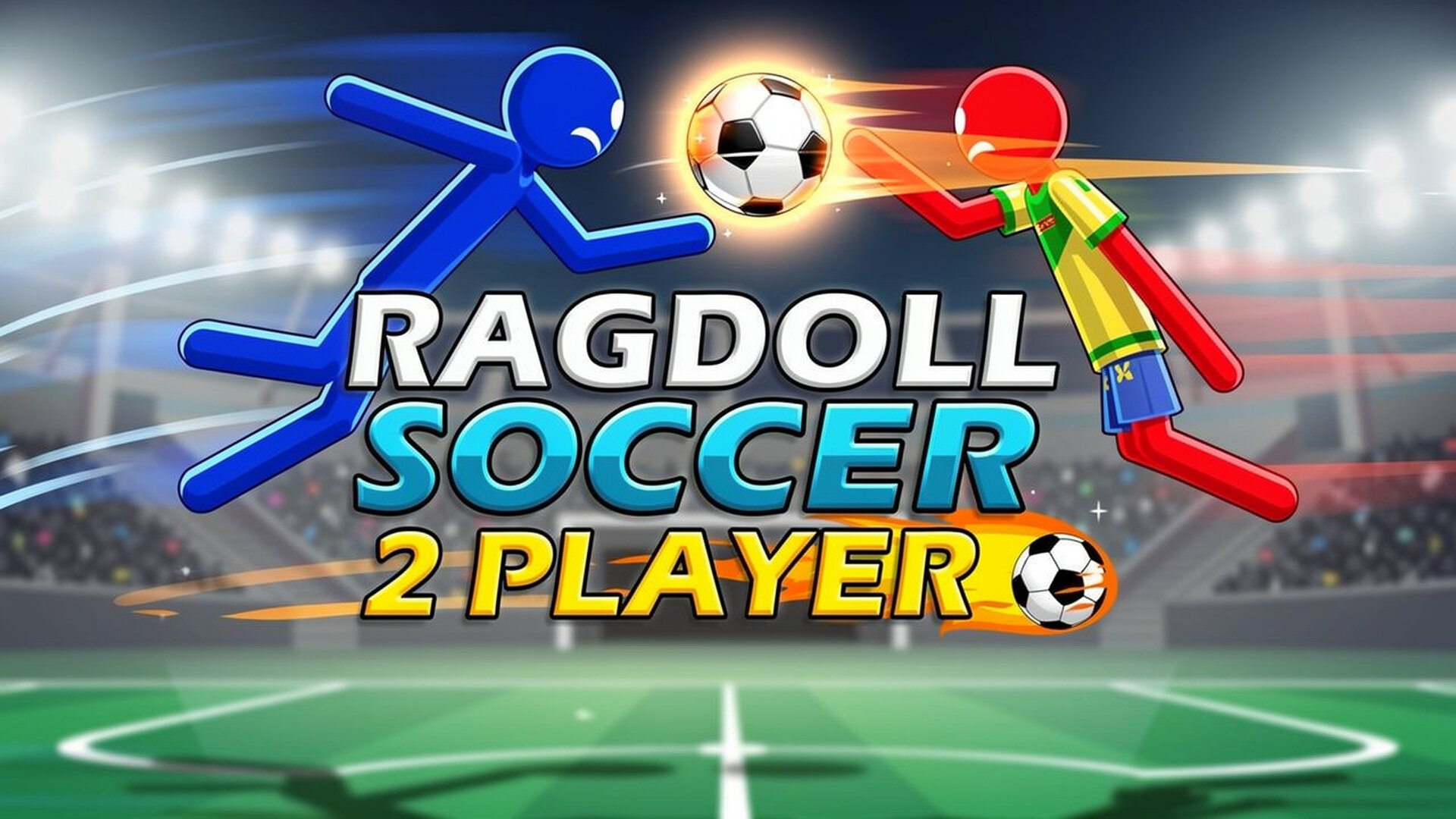 Ragdoll Soccer 2 Players - 搞笑物理足球竞技：在不可预测的布娃娃动作中挑战好友，体验极致混乱的射门快感！ 游戏