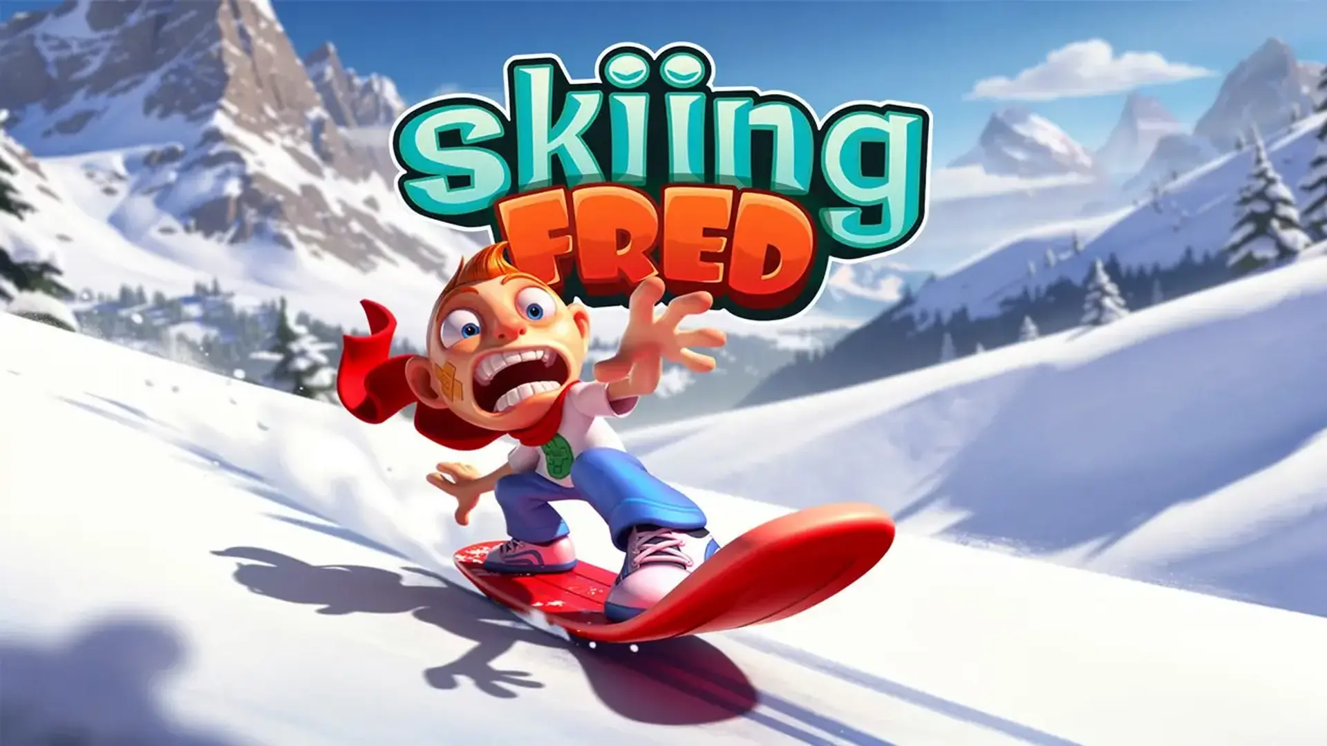 Skiing Fred - 雪山极限跑酷：躲避致命雪崩，收集金币，在无尽赛道中狂飙求生！ 游戏