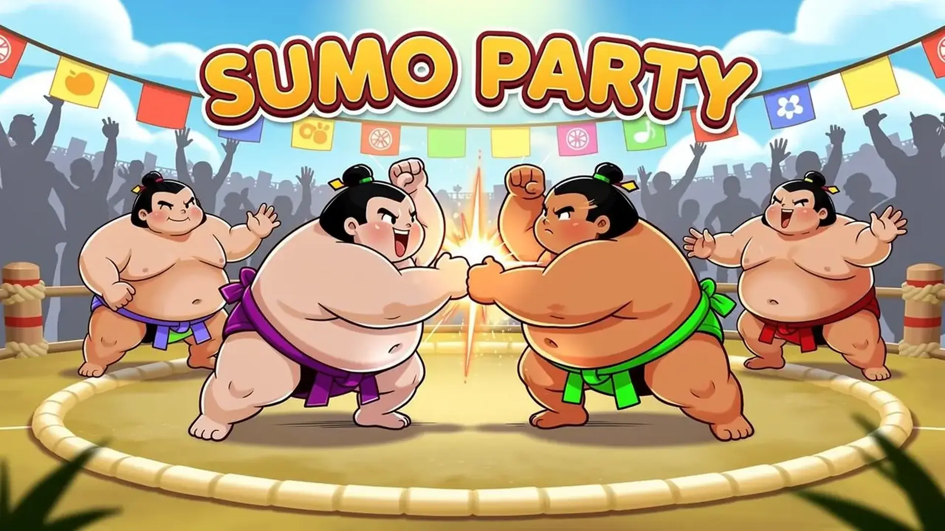 Sumo Party - 物理相扑竞技 掌握技巧，与好友爆笑乱斗，称霸擂台！ 游戏