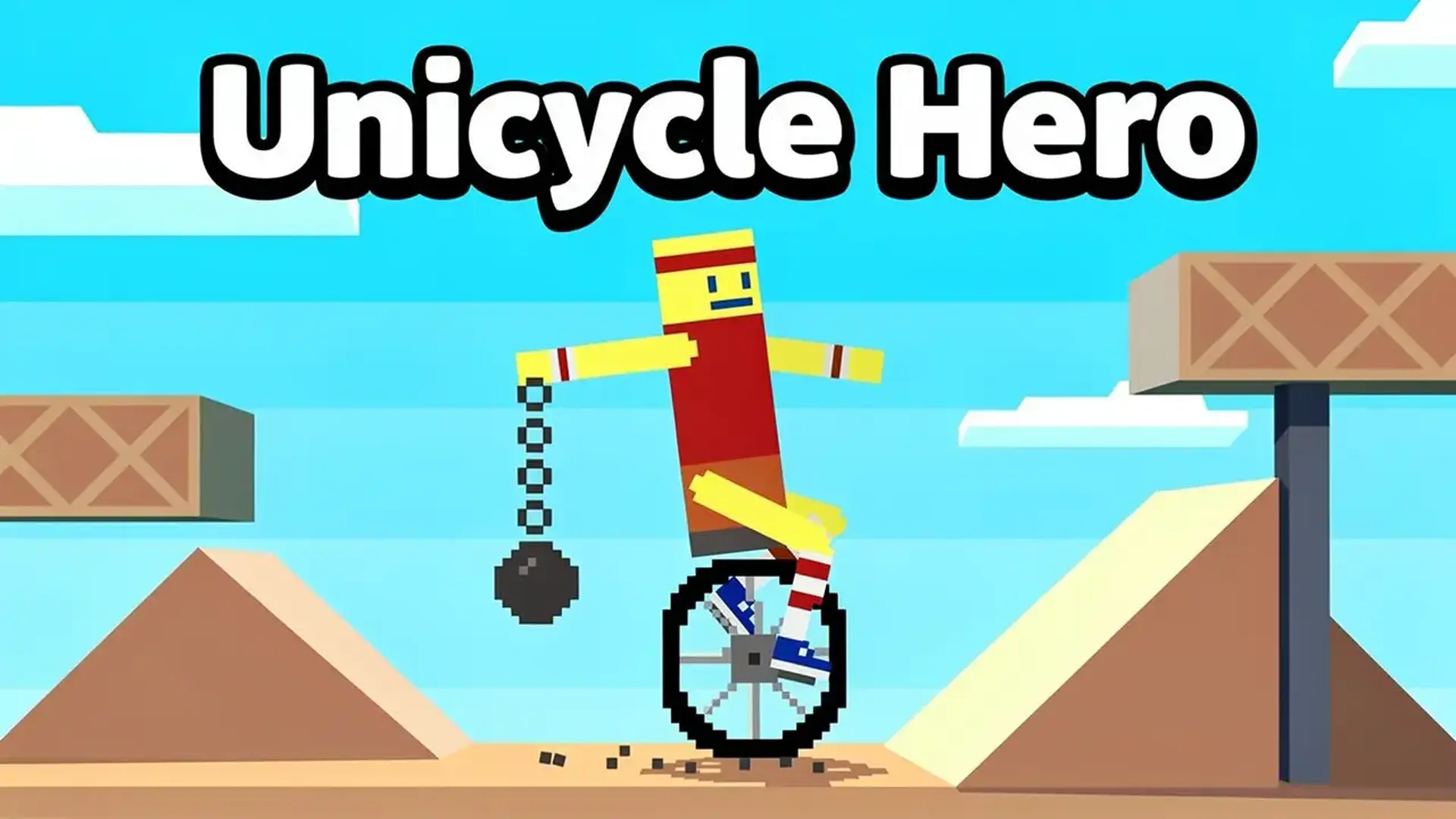 Unicycle Hero - 奥运风格物理平衡竞技，精准操控独轮车，征服赛道赢取金牌，成为真正的平衡大师！ 游戏